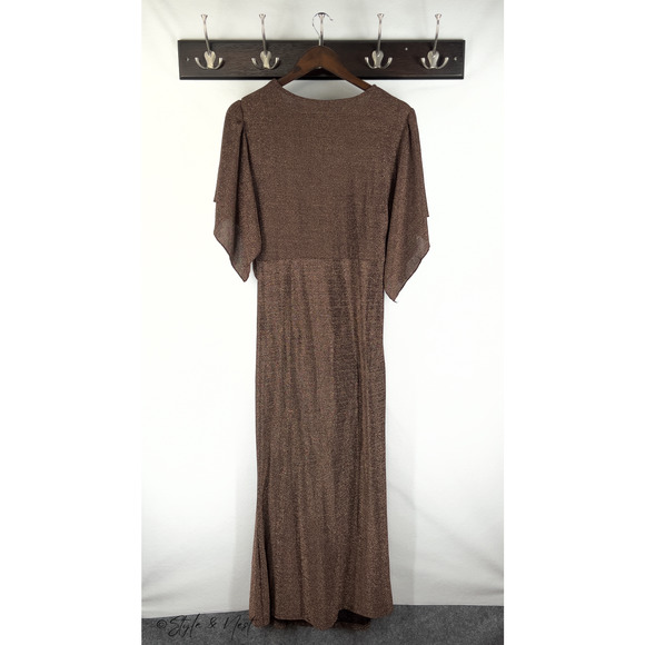 Women's Sparkle Sequin Formal Cocktail Holiday Dress Glitter Luxe Coquette 1X - Picture 5 of 7